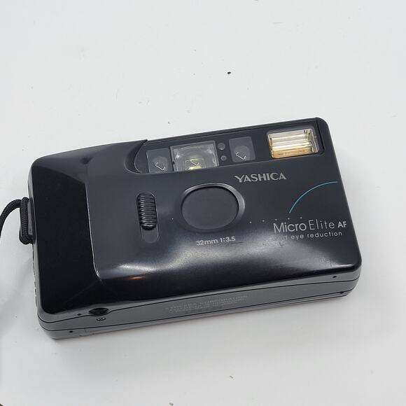 Yashica Micro Elite AF 32mm Film Camera f3.5 Point & Shoot Black - Picture 8 of 15